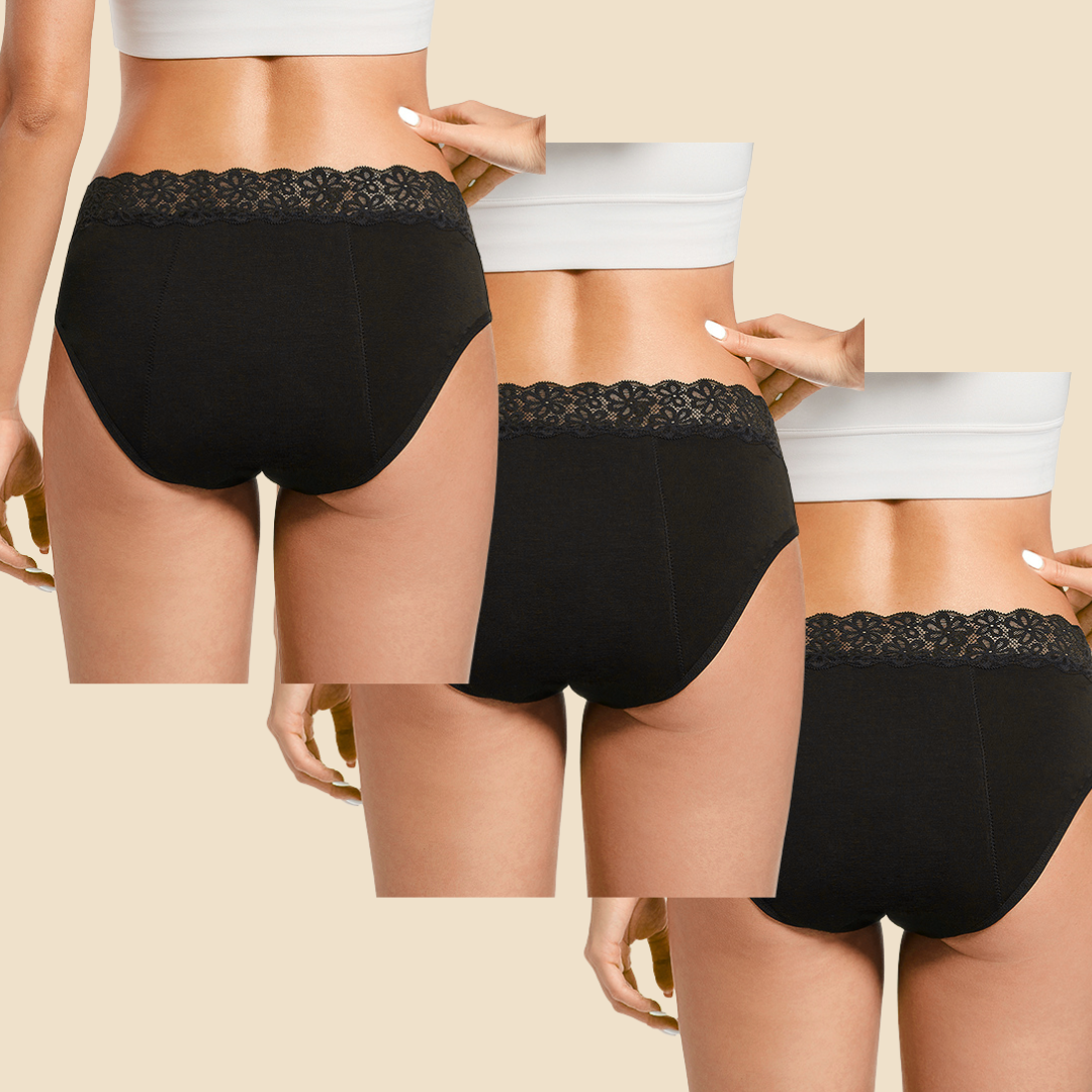 The Lace Detailed Mid Brief Bundle (3 Pairs)