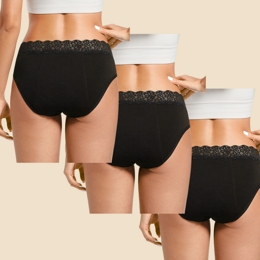 The Lace Detailed Mid Brief Bundle (3 Pairs)